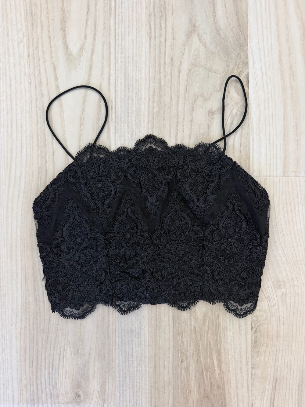 Topshop Cropped Lace Tank